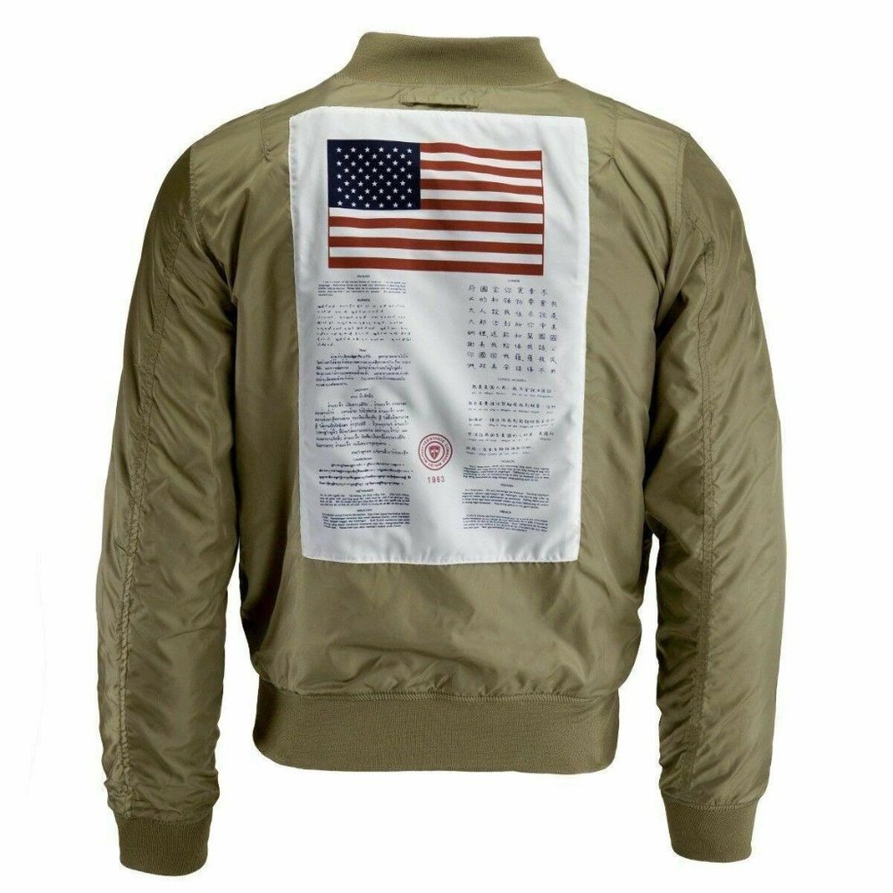 Alpha Industries Jacket XL Mens L-2B DragonFly Blo - Picture 4 of 4
